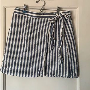 J. Crew Striped Mini Skirt